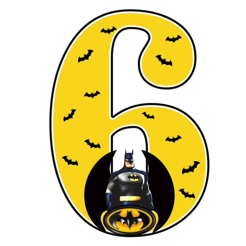 استند رومیزی مدل تولد عدد 6 طرح بتمن کد 626