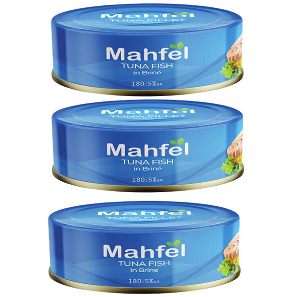 خرید و قیمت کنسرو تن ماهی در آب نمک رژیمی محفل - 180 گرم بسته 3 عددی