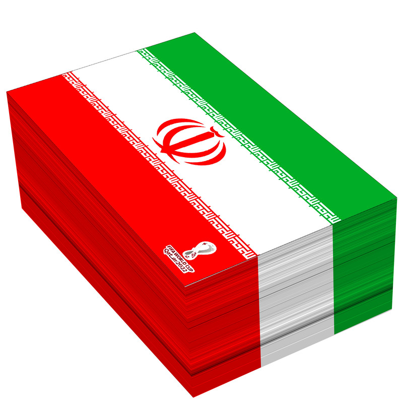 خرید و قیمت کاغذ یادداشت مستر راد مدل جام جهانی قطر طرح پرچم ایران کد 1020