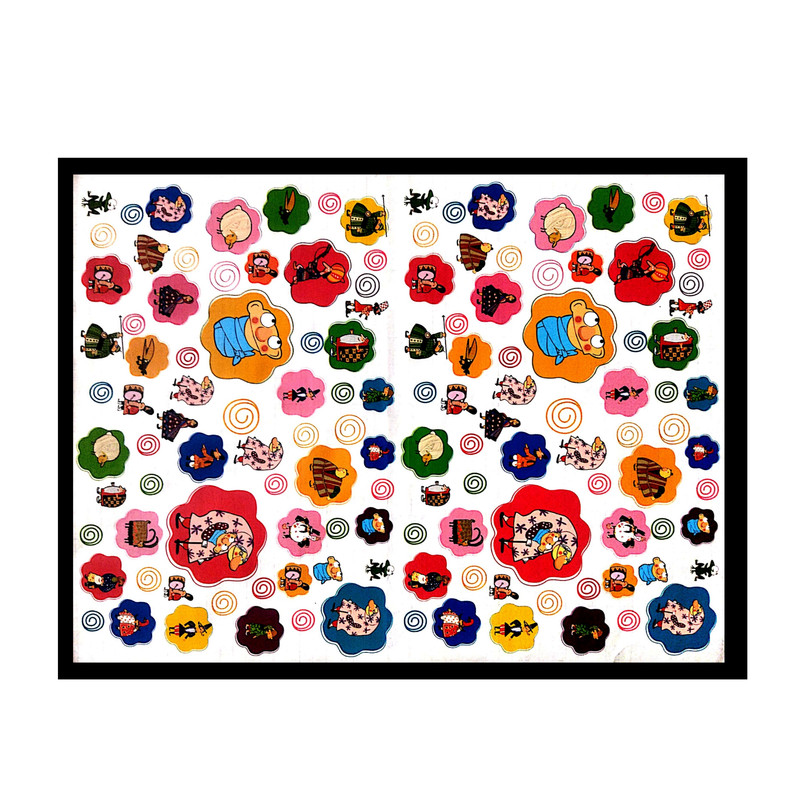 جلد چسبی کتاب طرح شکرستان کد 096 بسته 6 عددی