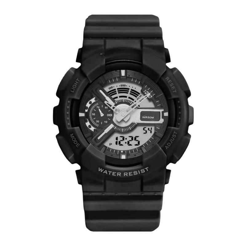 خرید و قیمت ساعت مچی عقربه ای مدل کوارتز دو زمانه کرنوگراف کد 02