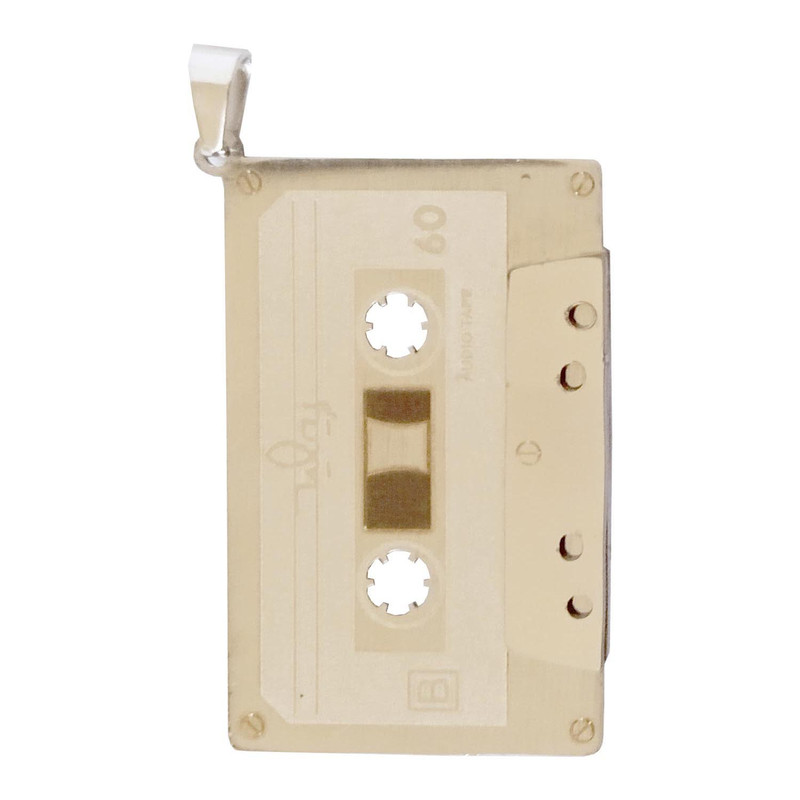 آویز گردنبند مردانه مدل نوار كاست