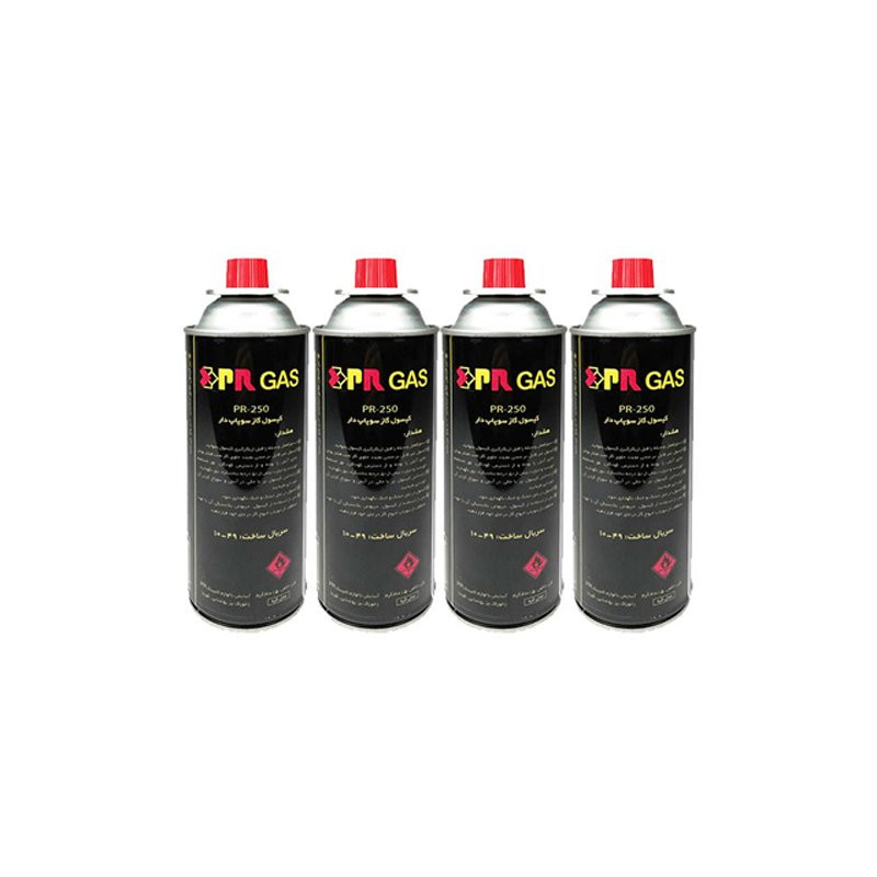 خرید و قیمت کپسول گاز سفری پارس رگولاتور مدل PR BUTANE بسته 4 عددی