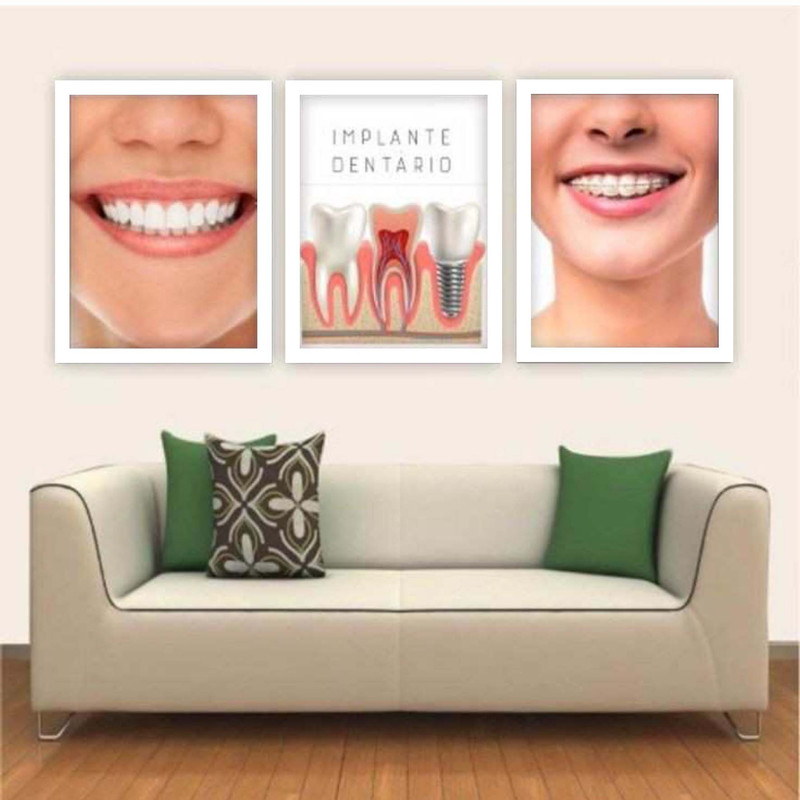تابلو مدل مطب دندانپزشکی و دندان کد 74 مجموعه سه عددی