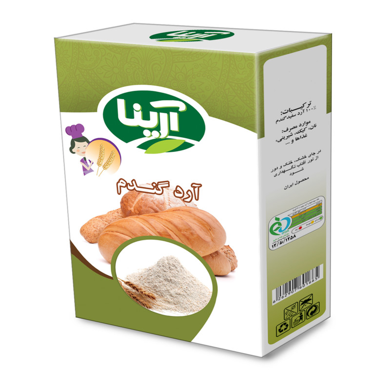 خرید و قیمت آرد سفید گندم آرینا - 500 گرم