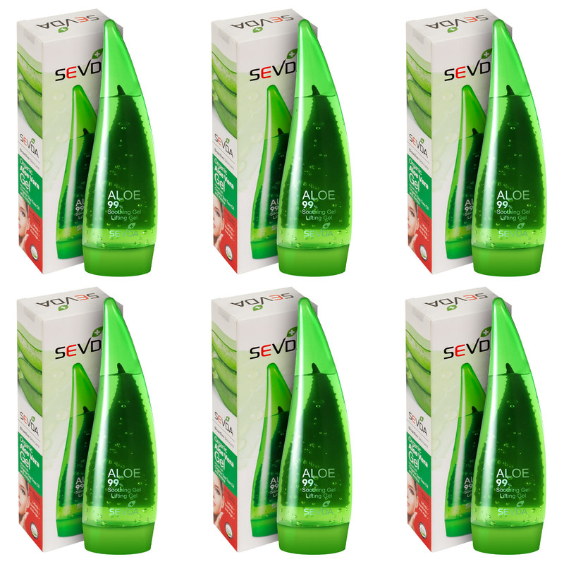 ژل ضد چروک سودا مدل لیفتینگ آلوئه ورا حجم 250 میلی لیتر مجموعه 6 عددی