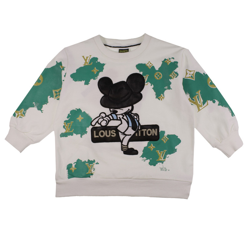 خرید و قیمت سویشرت پسرانه مدل میکی موس کلاه دار S1