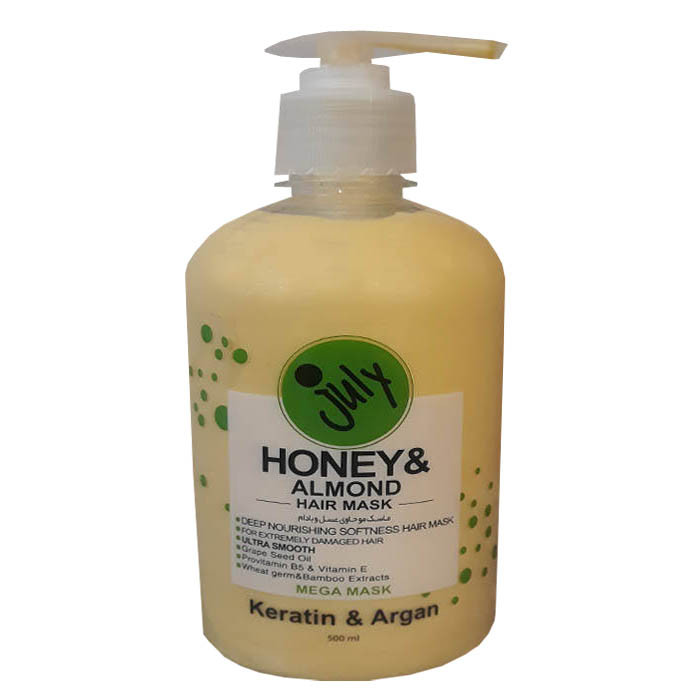 ماسک مو جولای مدل Honey & Almond حجم 500 میلی لیتر