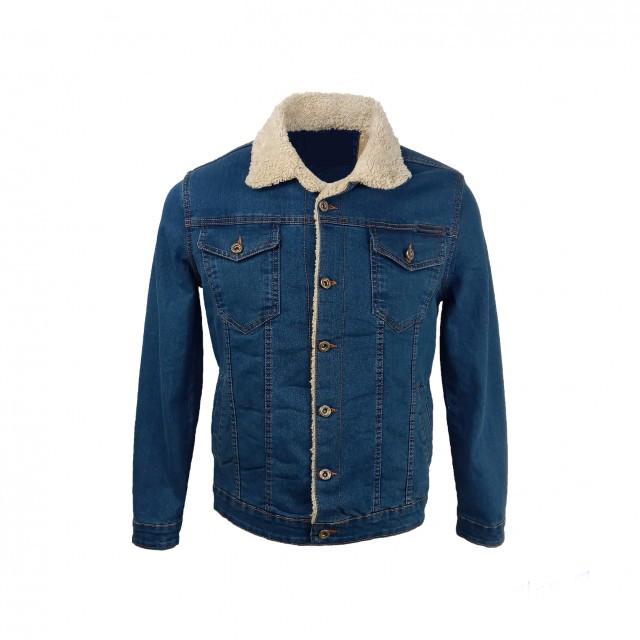 خرید و قیمت کت جین مردانه مدل داخل خز کد 885