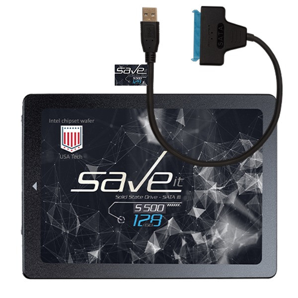 خرید و قیمت اس اس دی اینترنال سیویت مدل S500 به همراه کابل تبدیل SATA3 به USB ظرفیت 128 گیگابایت