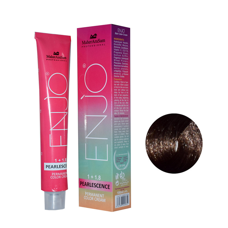 خرید و قیمت رنگ مو انجو شماره WG7 حجم 100 میلی لیتر رنگ بلوند کاپوچینو تیره