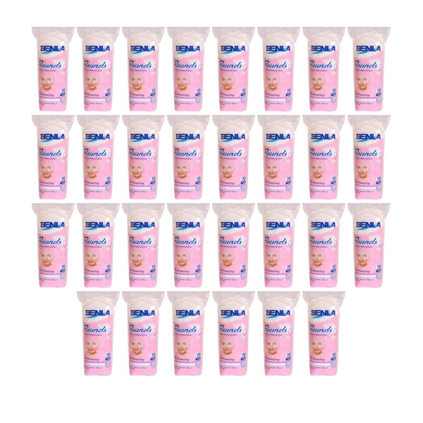 پد پاک کننده آرایش صورت بنلا مدل 01 بسته 30 عددی
