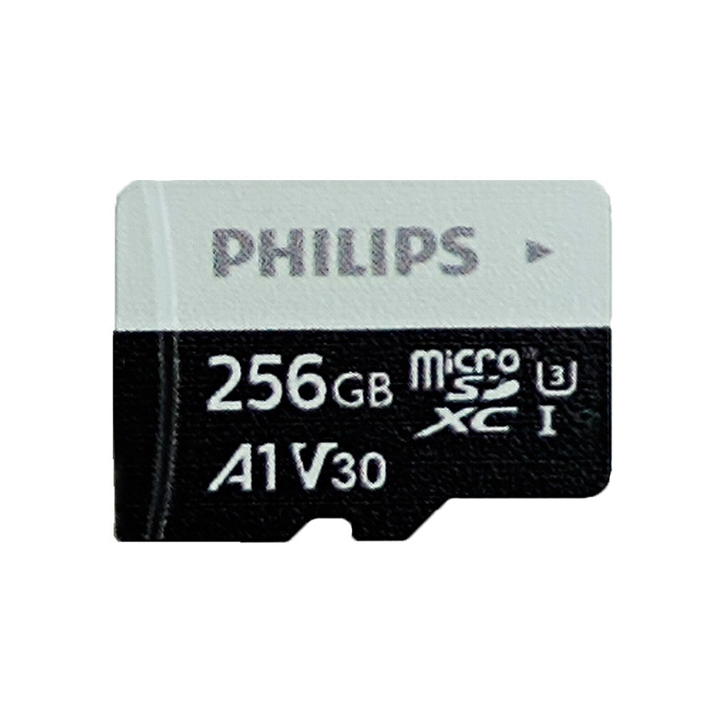 کارت حافظه microSD HC فیلیپس مدل A1-V30 کلاس 10 استاندارد UHS-I U3 سرعت 80MBps ظرفیت 256 گیگابایت