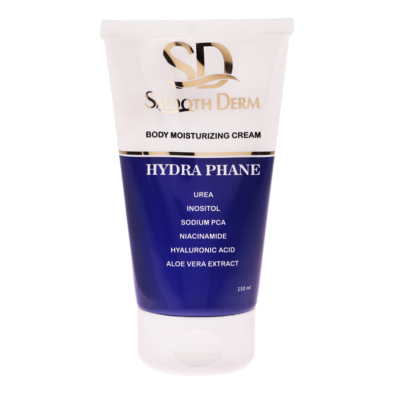 خرید و قیمت کرم مرطوب کننده و آبرسان بدن اسموت درم مدل Hydra Phane مناسب برای انواع پوست حجم 150 میلی لیتر