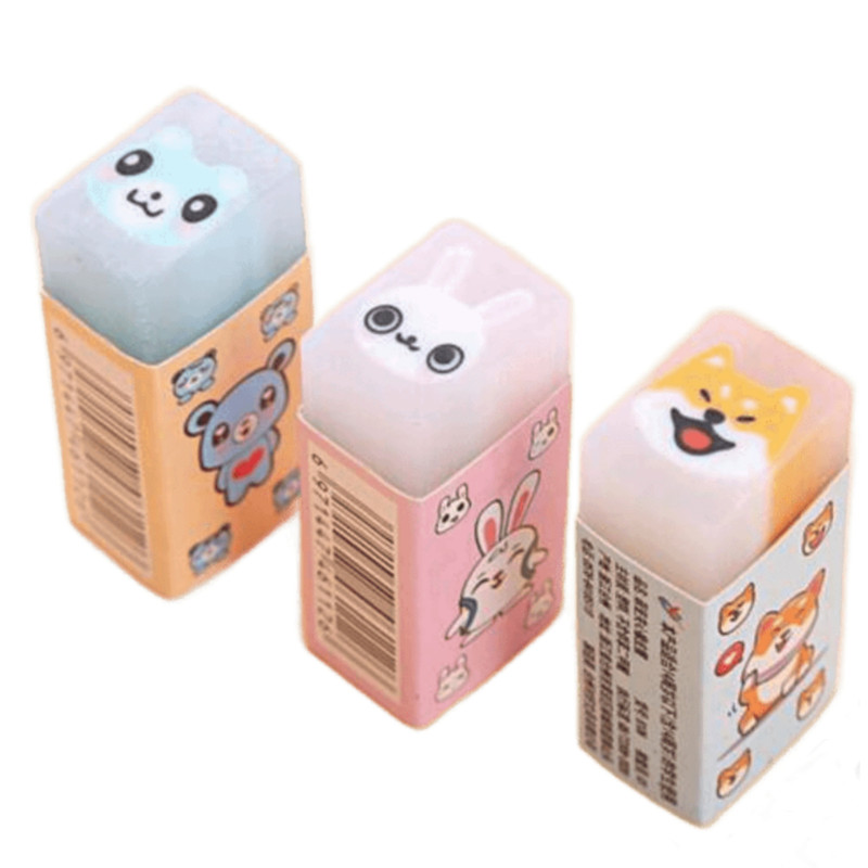 پاک کن مدل ژله ای مغزدار حیوانات مجموعه 3 عددی