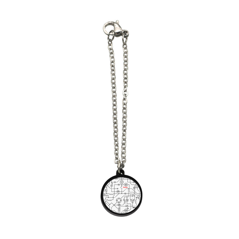 آویز ساعت زنانه ناکسیگو مدل شب تاب طرح مدار الکتریکی کد AW8677