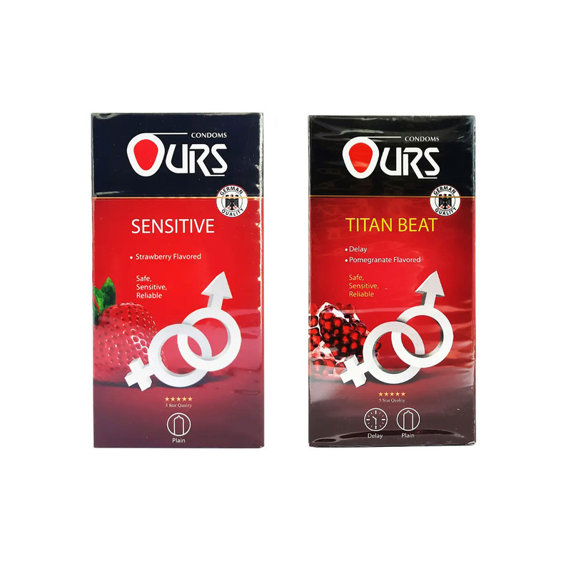 کاندوم اورز مدل Sensitive/Titan مجموعه 2 عددی