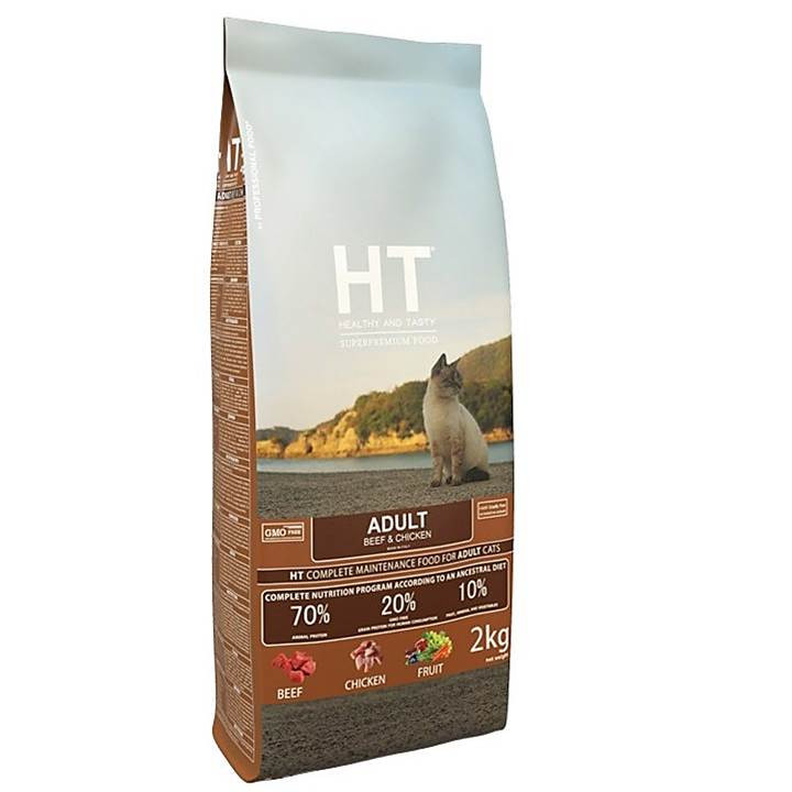 خرید و قیمت غذای خشک گربه اچ تی مدل Adult گوشت و مرغ وزن 10 کیلوگرم