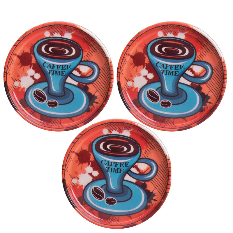 خرید و قیمت زیر لیوانی مهروز طرح قهوه داغ کد 7764 بسته 3 عددی