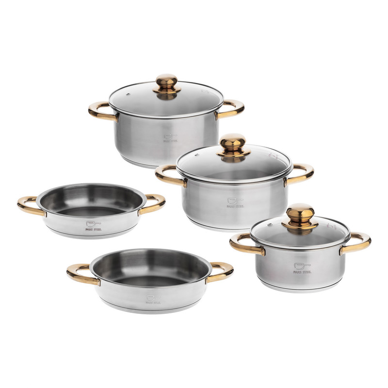 خرید و قیمت سرویس پخت و پز 8 پارچه پارس استیل مدل 001