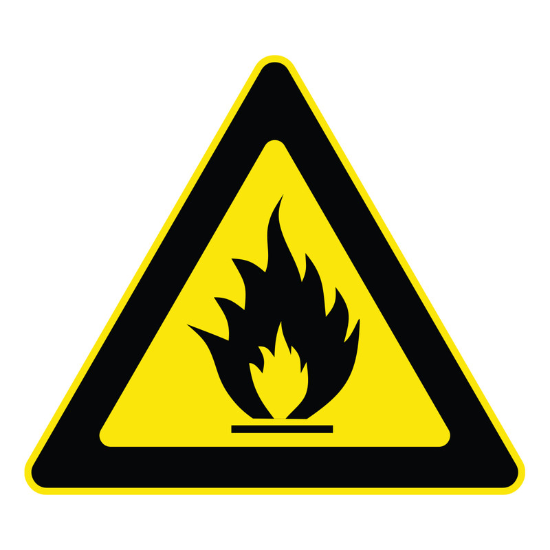 برچسب ایمنی پویا مارکت مدل خطر اشتعال کد 1454