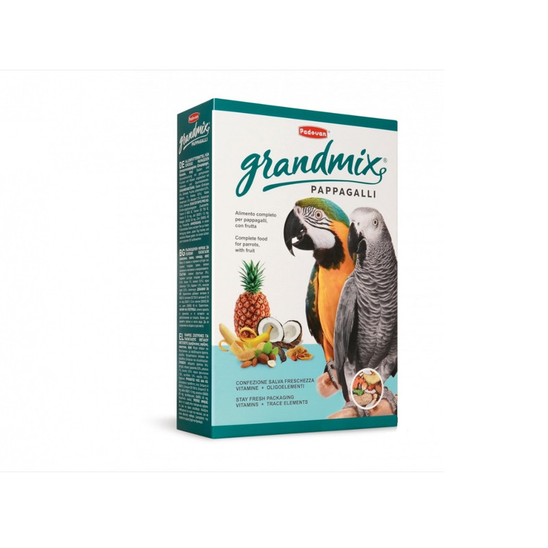 غذای طوطی سانان پادوان مدل گرند میکس پاپاگالی وزن 600 گرم