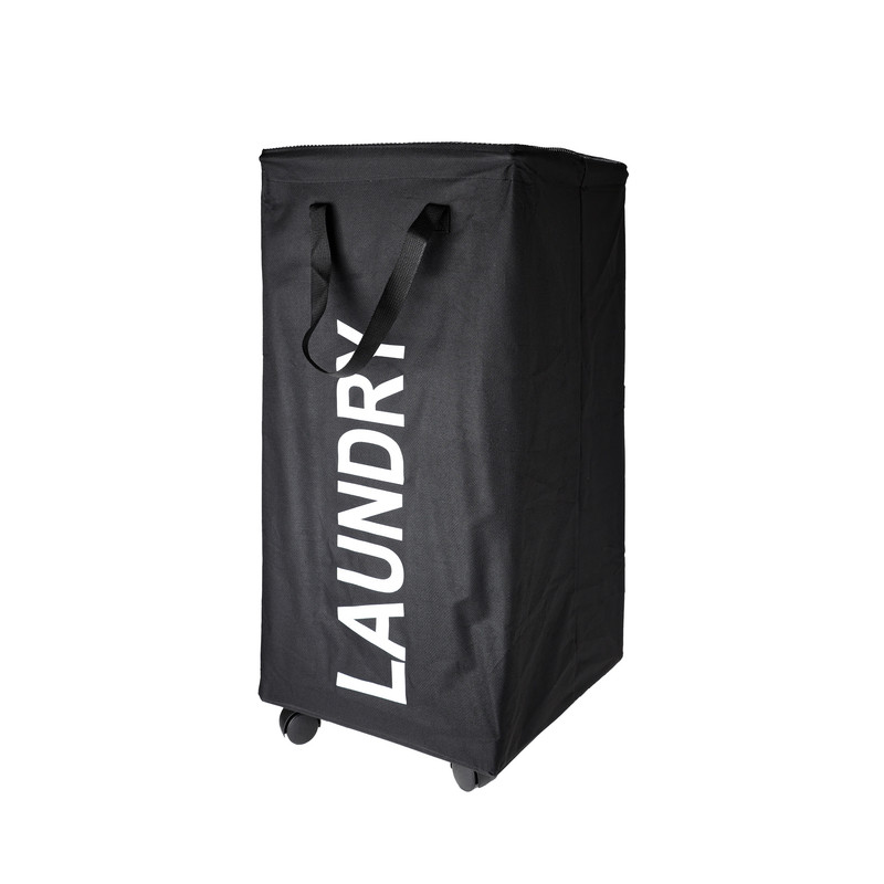 سبد رخت چرک مدل چرخ دار طرح LAUNDRY