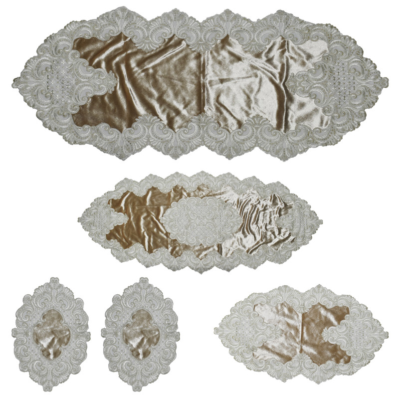 خرید و قیمت ست رومیزی 5 تکه رویال هوم مدل meyra