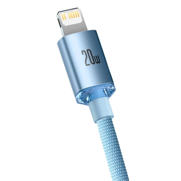 کابل USB-C به لایتنینگ باسئوس مدل Crystal Shine Series 20W طول 1.2 متر6