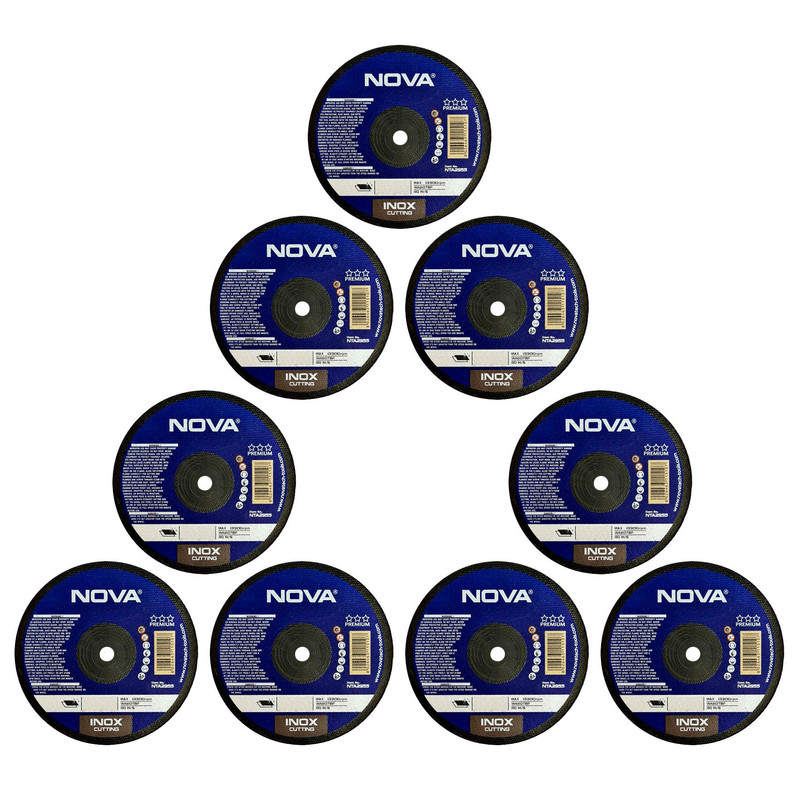 صفحه فرز استیل بر نووا مدل مینیاتوری بسته 9 عددی