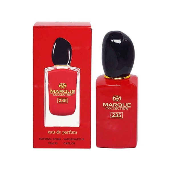 عطر جیبی زنانه مارکویی کالکشن مدل Giorgio Armani Si Passione کد 235 حجم 25 میلی لیتر