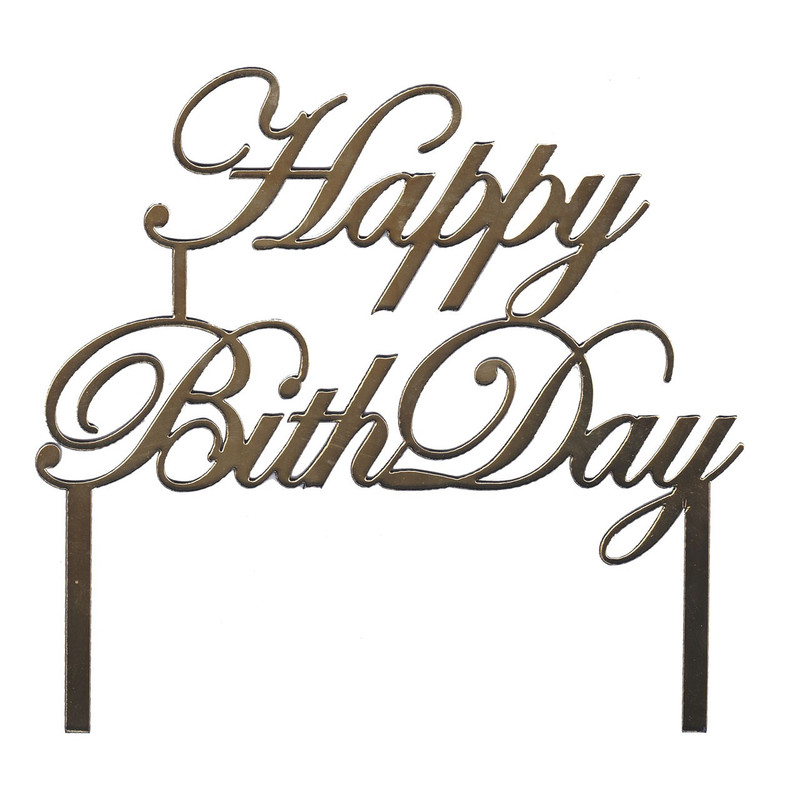 تاپر کیک جشنکده مدل Happy Birthday کد 1