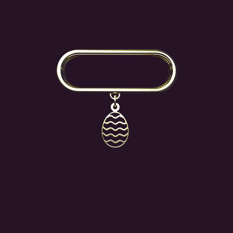 آویز ساعت طلا 18 عیار زنانه مدوپد مدل تخم مرغ کد SB1-1134