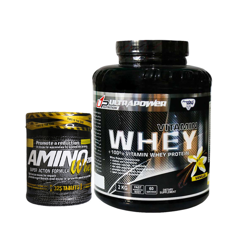 خرید و قیمت پروتئین وی پگاه همراه آمینو وی 2000 ژن استار 325 عددی