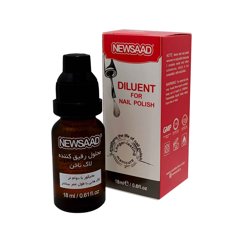 خرید و قیمت محلول رقیق کننده لاک ناخن نیوساد مدل +A حجم 18 میلی لیتر