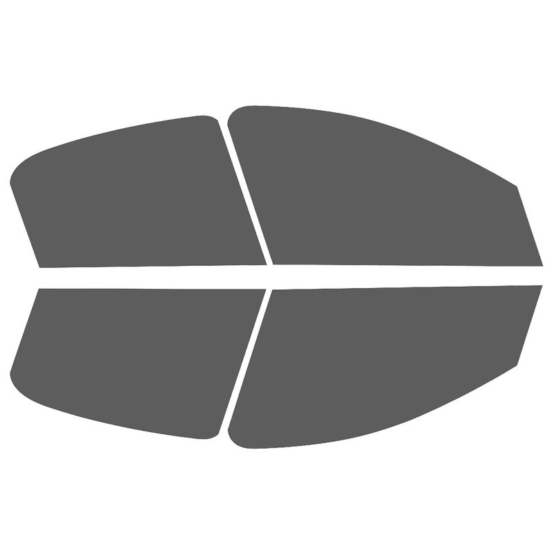 برچسب دودی شیشه خودرو پرشین دودی مدل PE35 مناسب برای پژو 207i مجموعه 4 عددی