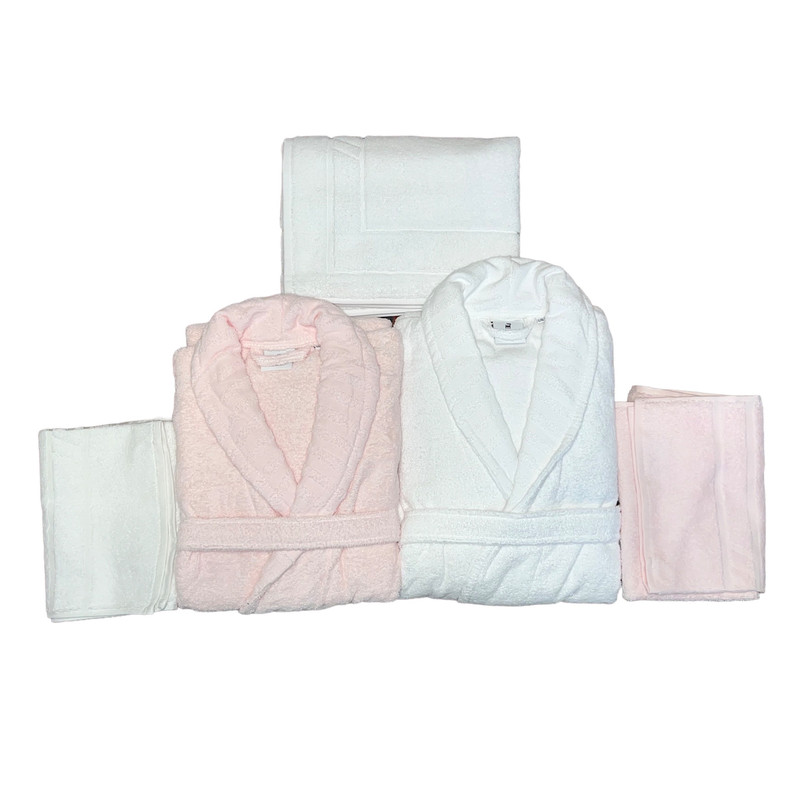 خرید و قیمت ست حوله پالتویی 5 تکه کاراجاهوم مدل Blanco