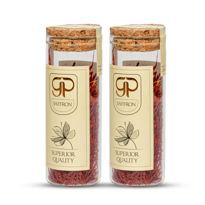 زعفران چوب پنبه ای جی پی زعفران - 2.304 گرم بسته 2 عددی