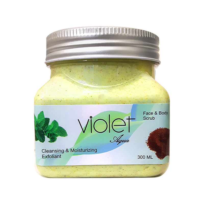خرید و قیمت اسکراب لایه بردار پوست ویولت مدل Mint حجم 300 میلی لیتر