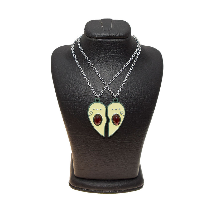 گردنبند دخترانه دلنار گالری مدل آووکادو مجموعه 2 عددی