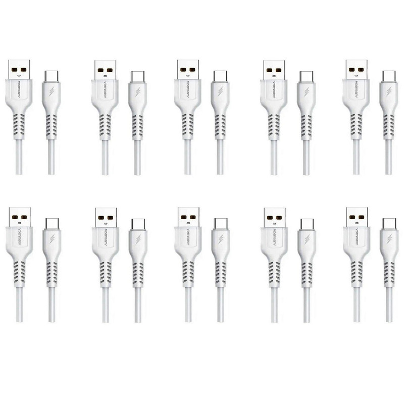 خرید و قیمت کابل تبدیل USB به microUSB وی دنمن وی مدل D42V طول 1 متر بسته 10 عددی