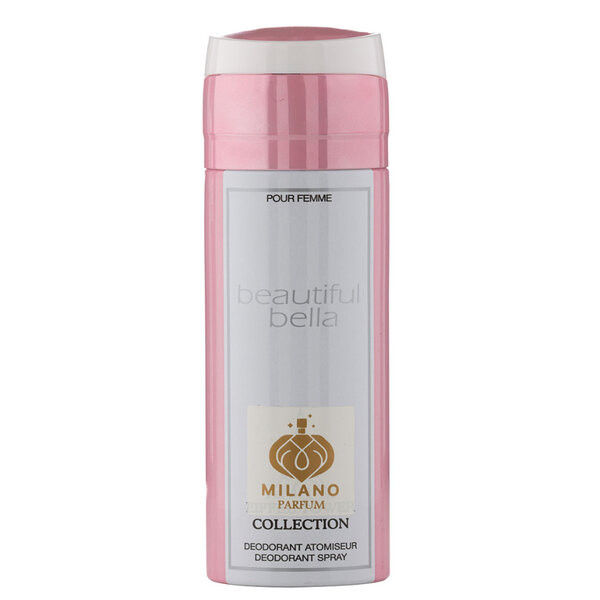 اسپری خوشبو کننده بدن زنانه میلانو مدل Beautiful Bella حجم 200 میلی لیتر