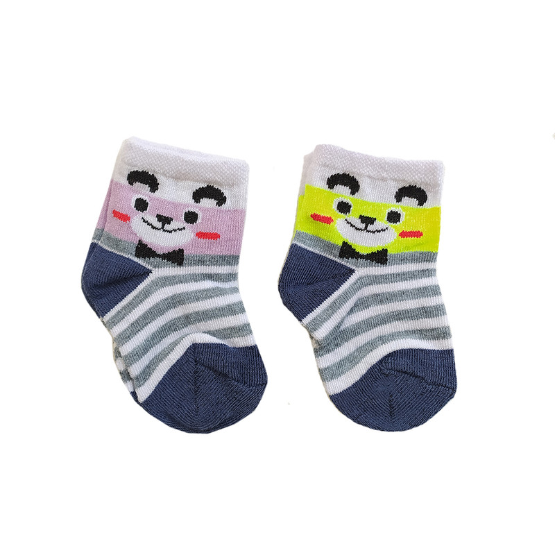 جوراب نوزادی لیمونار گالری مدل پیشی 2 بسته دو عددی