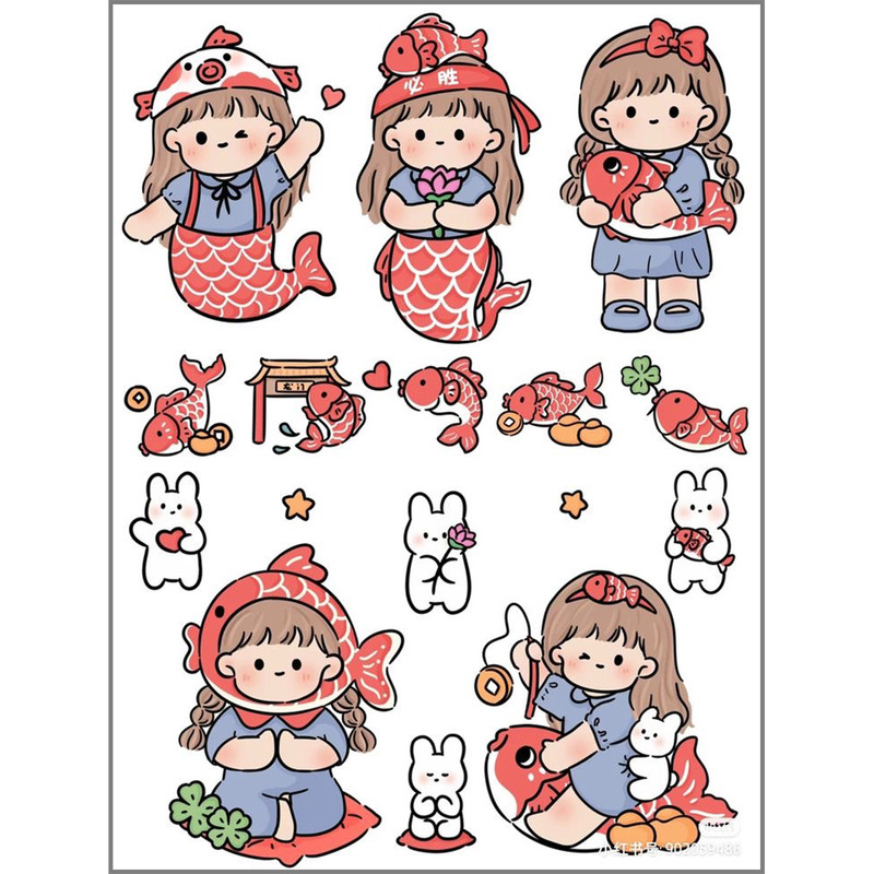 برچسب مدل ماهی فروش