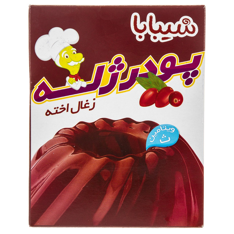 پودر ژله زغال اخته شیبابا مقدار 100 گرم