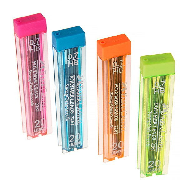 نوک مداد نوکی 0.7 میلیمتری فابر کاستل مدل Polymer - بسته 4 عددی