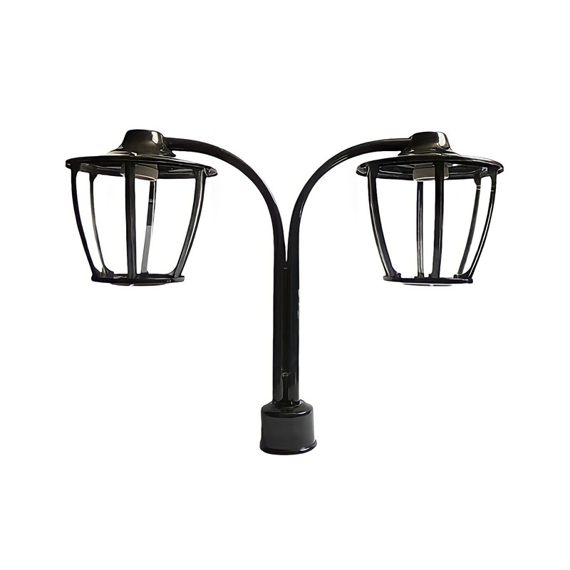 چراغ پارکی مدل سرلوله دو شاخه فلزی P-2Cpo
