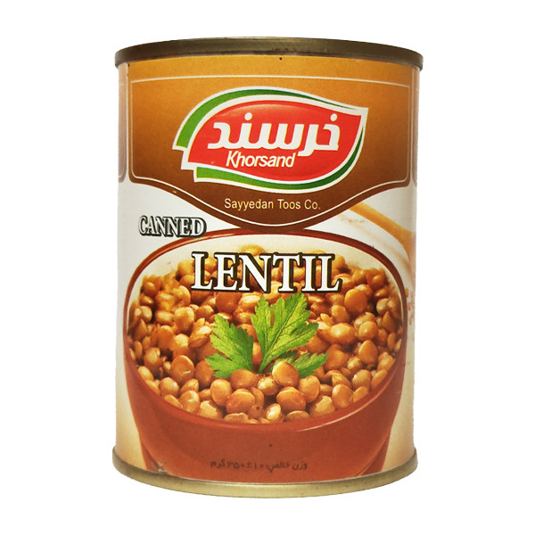 خرید و قیمت کنسرو عدسی خرسند - 370 گرم