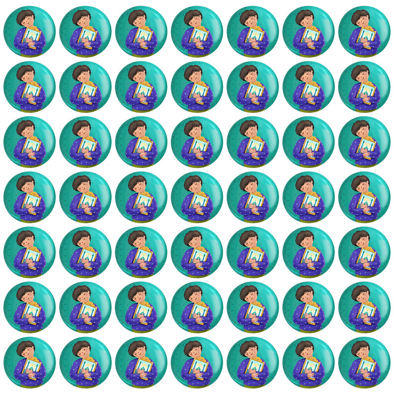 مگنت خندالو طرح کودکانه میلاد امام زمان نیمه شعبان کد 25532 بسته 49 عددی