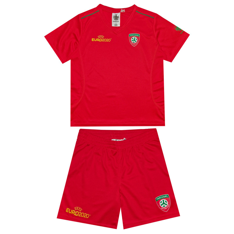 خرید و قیمت ست تیشرت و شلوارک ورزشی پسرانه یوفا مدل PORTUGAL-EURO2020